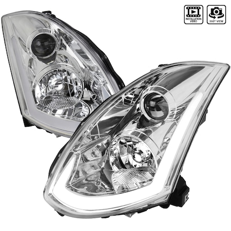 Spec-D Tuning 03-05 Infiniti G35 Projector Headlight LHP-G35032-SQ-RS